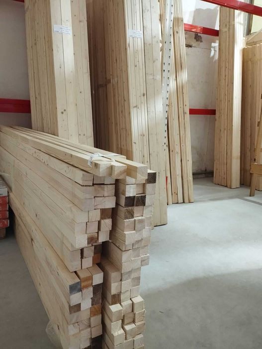 Брус струганий 50х50мм, рейка стругана, бруси для стелажів, є ДОСТАВКА