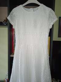 Nowa biała śliczna sukienka koronkowa 34 36