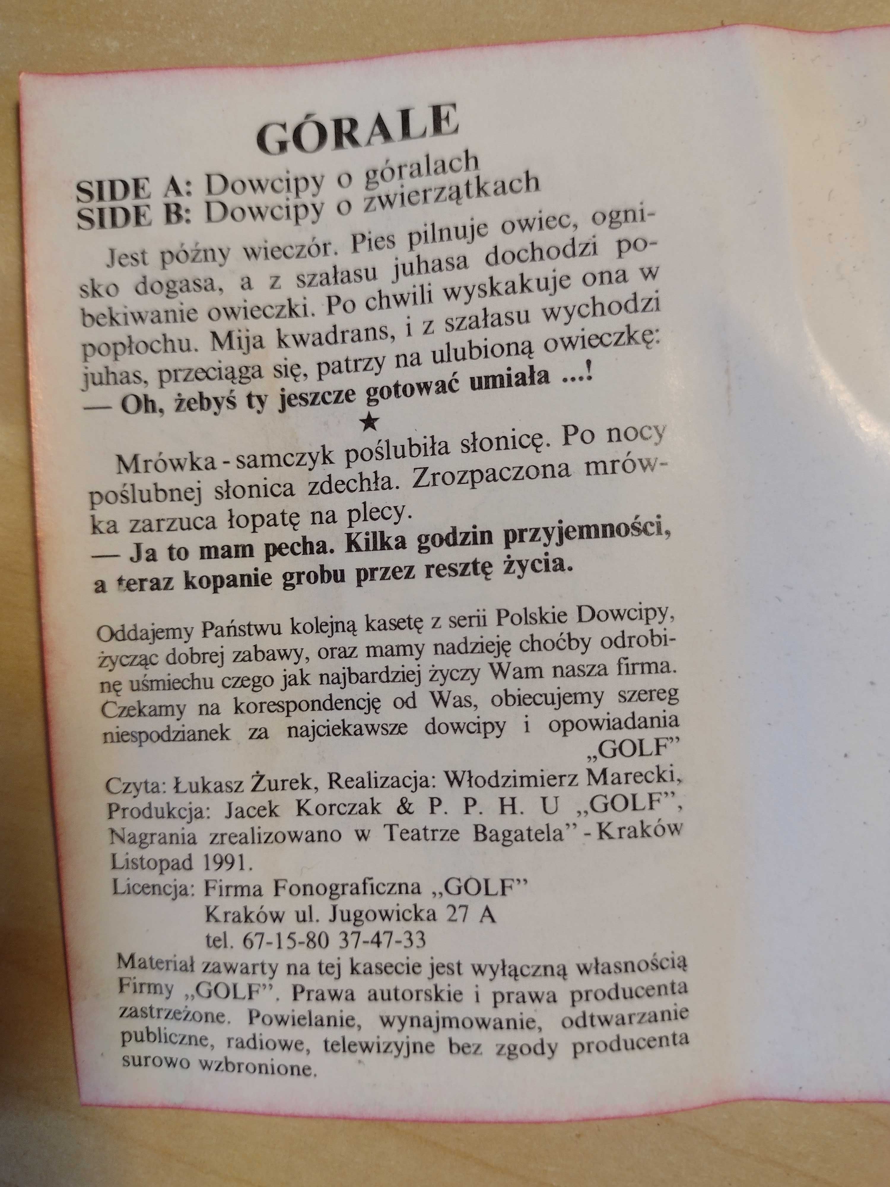 Kaseta Polskie Dowcipy 2 Górale