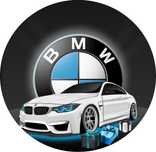 Opłatek na tort - BMW