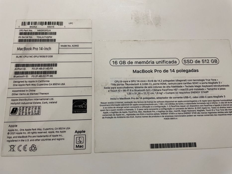 Macbook Pro M1 Pro de 14”