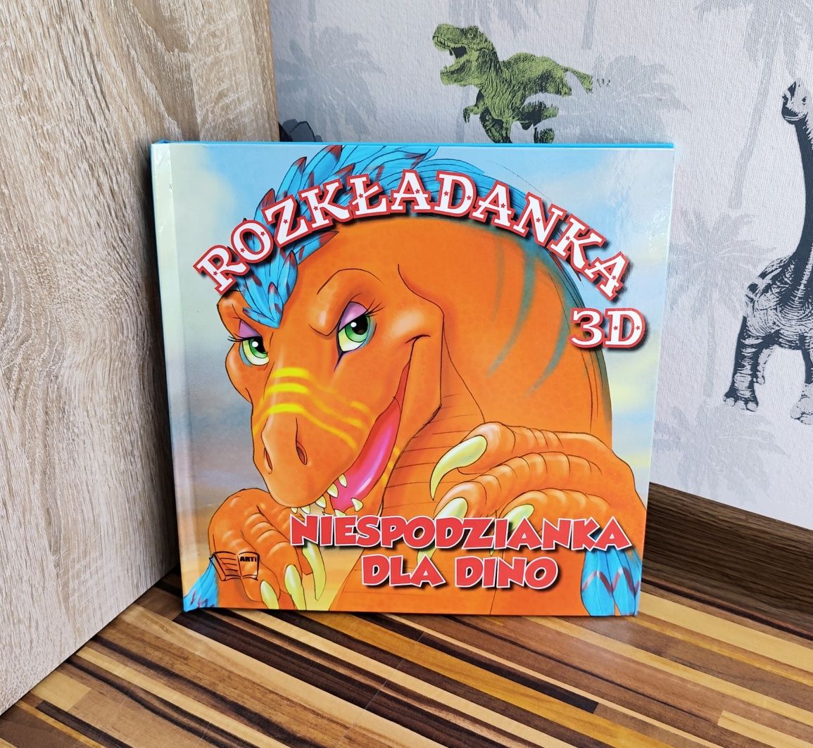 Unikat Niespodzianka dla Dino rozkładanka ruchome obrazki