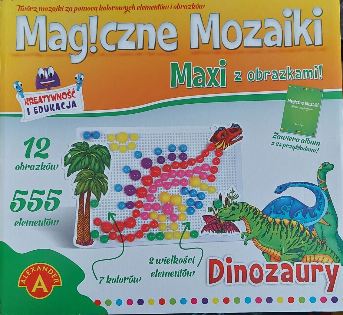 Gra Gla dzieci Magiczne mozaiki, 555 elementów