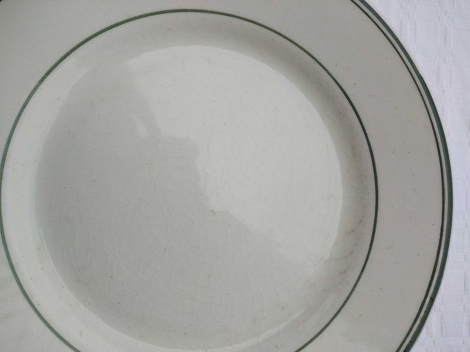 5 Pratos Rasos Faiança Sacavém