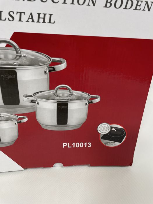 Zestaw czterech garnków ze stali noerdzewnej Platinum