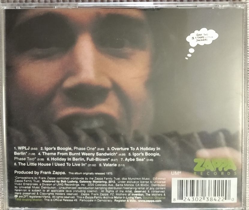 Cd Frank Zappa /The Mothers Of Invention – Burnt Weeny Sandwich (1970)