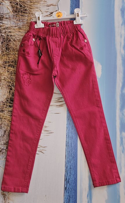 Spodnie różowe na gumkę