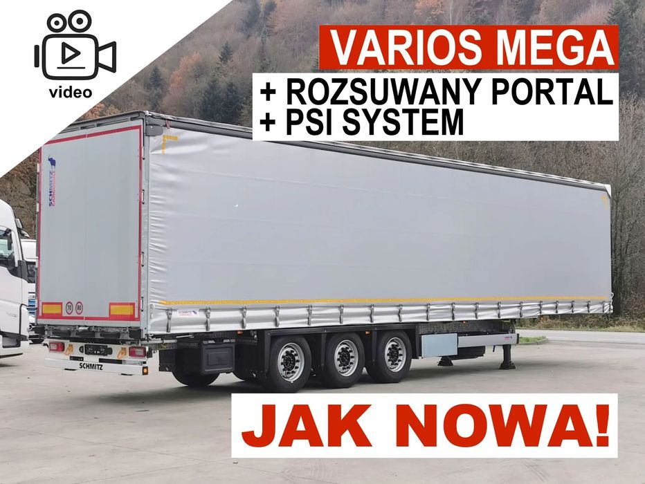 Schmitz Cargobull MEGA VARIOS + BDE  [ video ] 2024 Mega Varios + BDE ( Rozsuwany portal ) + PSI -JAK NOWA!