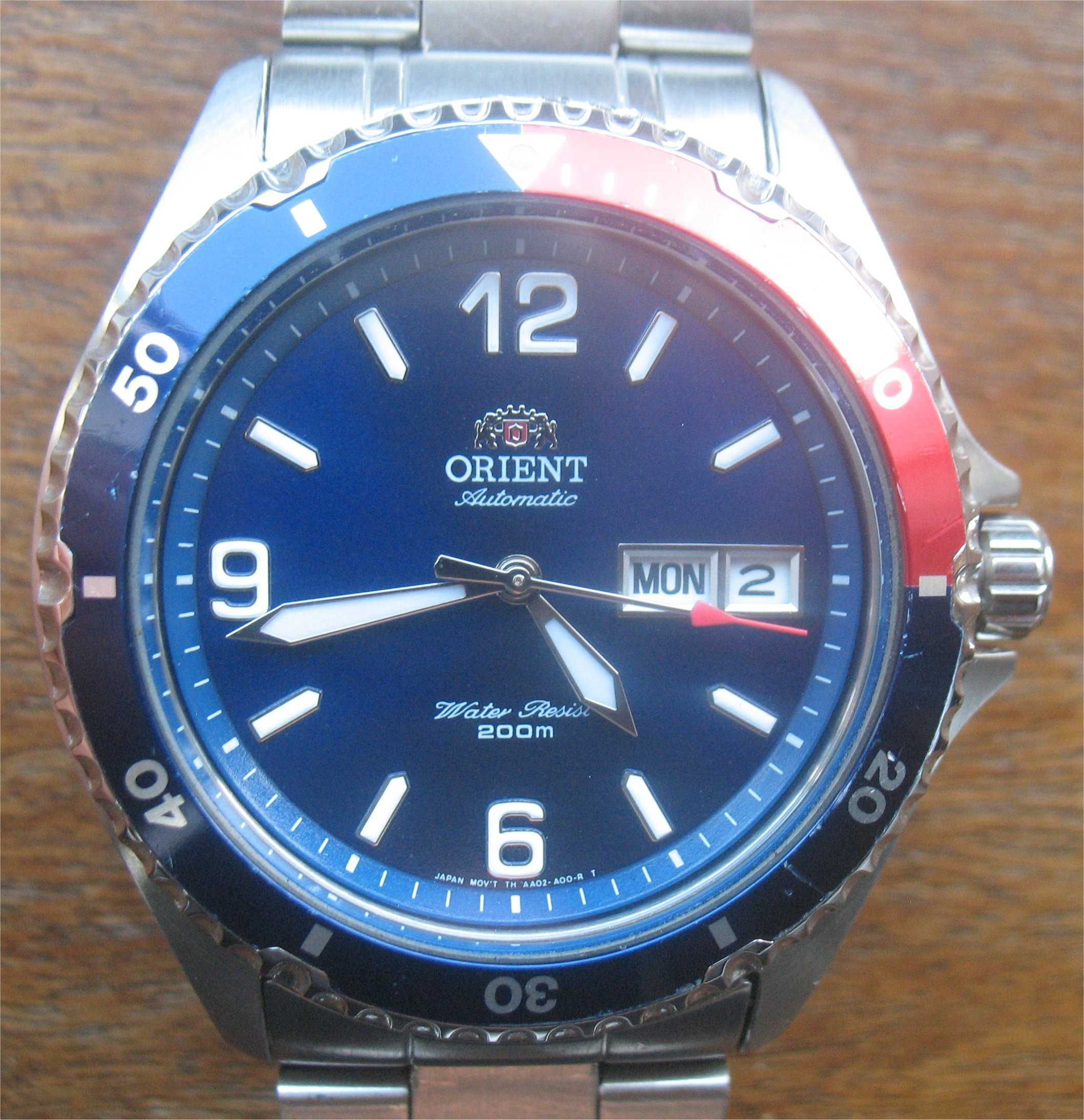 Relógio Mecânico Orient Mako II - Automatic - Water Resistant - 200m