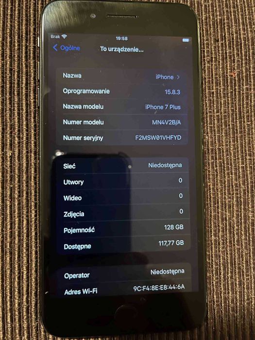 iPhone 7 plus / 128 bez blokad