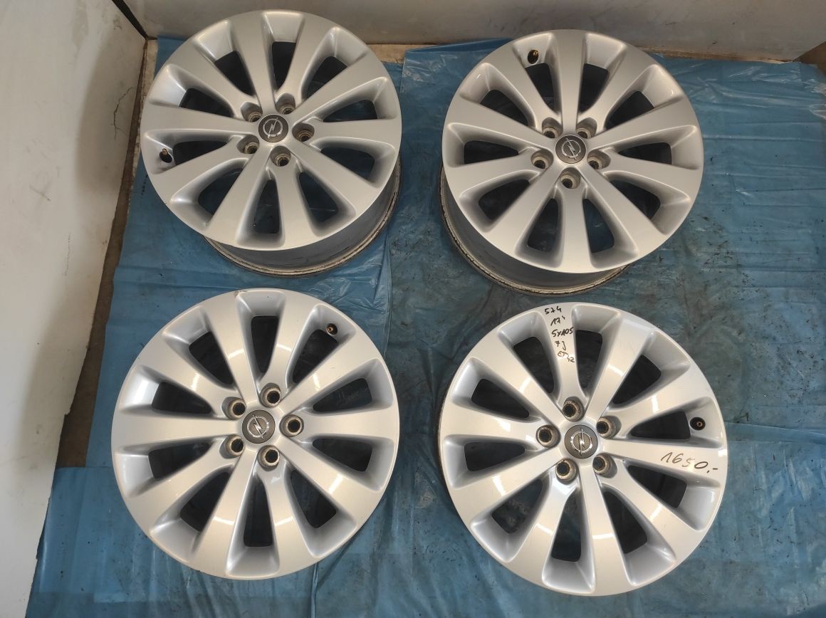 574 Felgi aluminiowe ORYGINAŁ OPEL R 17 5x105 Bardzo Ładne