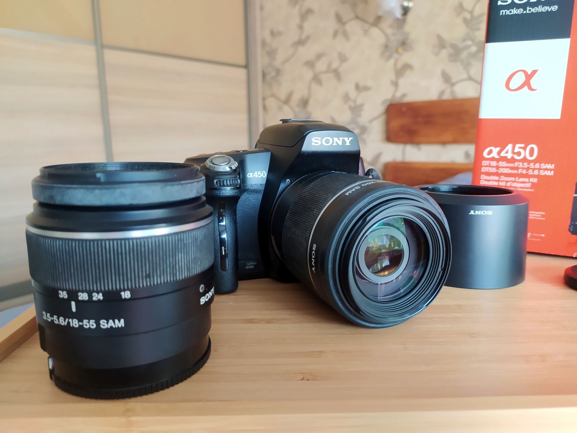 Дзеркальний фотоапарат Sony Alpha DSLR-A450 Kit - 14,2 Мп - CMOS + 
Об