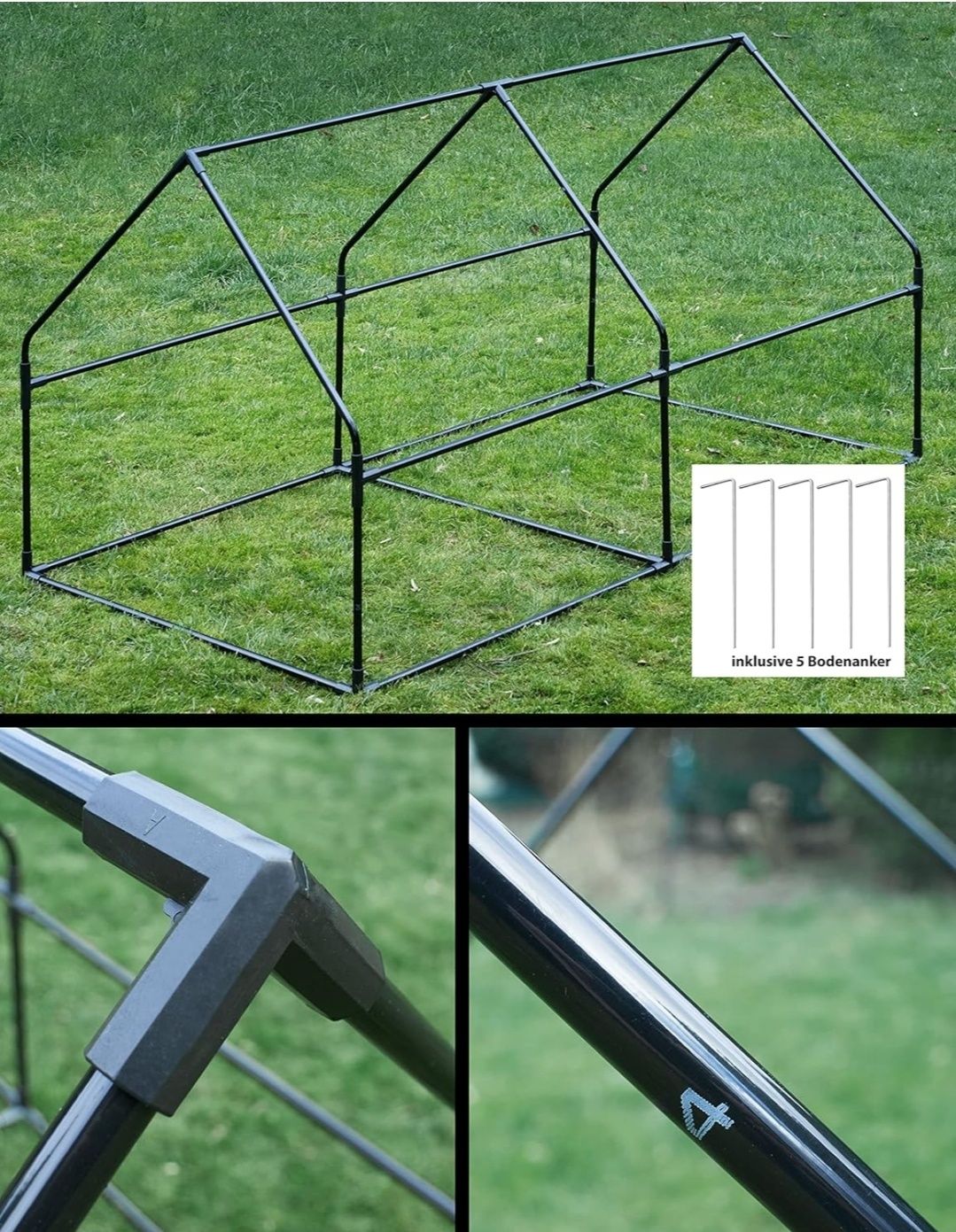 Tunel foliowy foliak 185x95x95 szklarnia