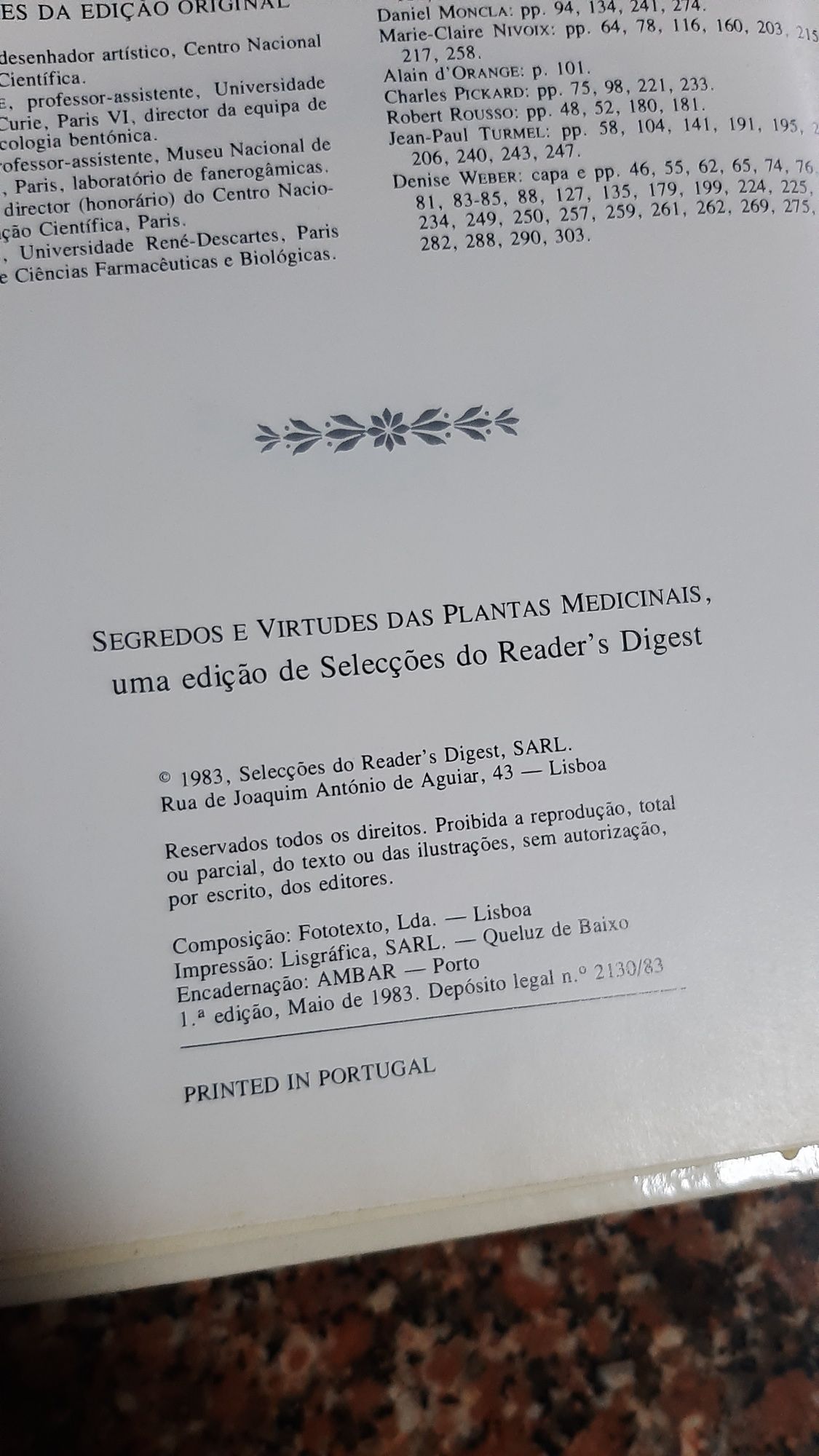 Livro "Segredos e virtudes das plantas medicinais"