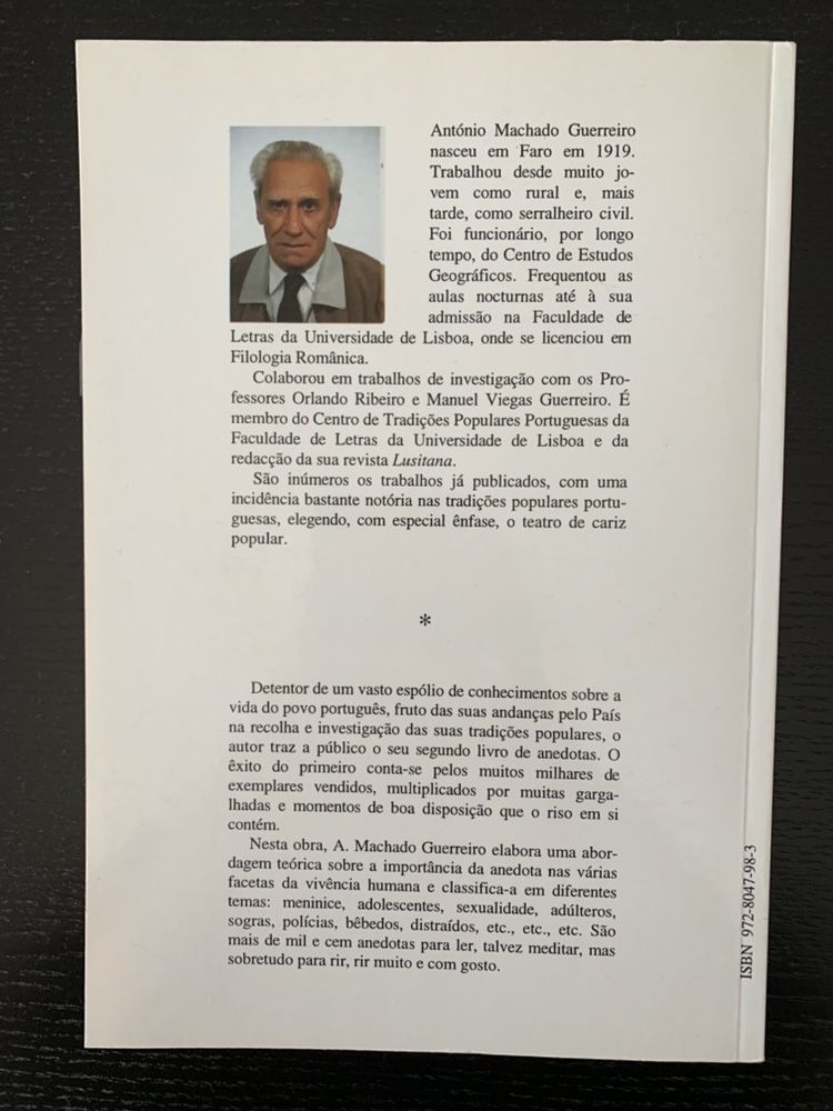 Livro de Anedotas, Machado Guerreiro NOVO