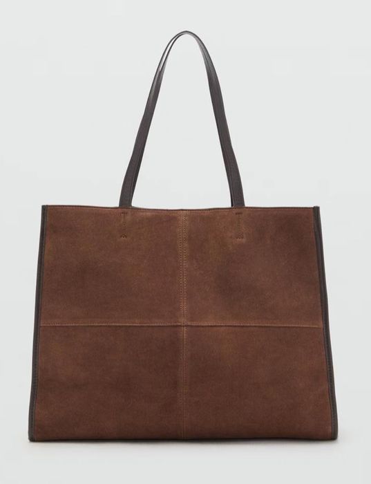 Замшева сумка mango