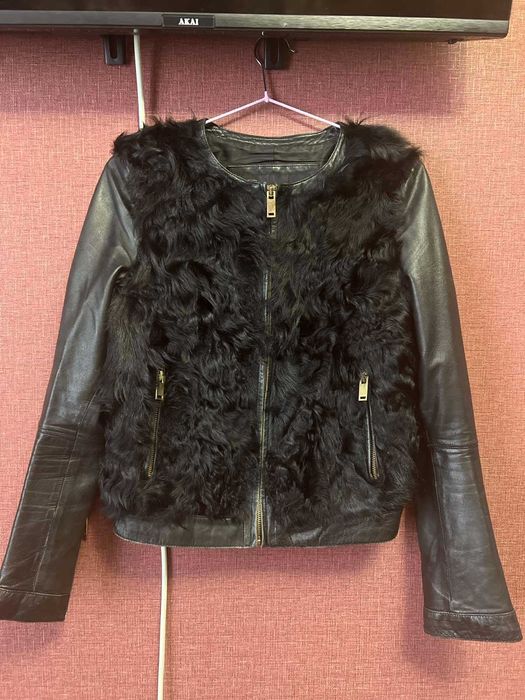 Куртка стильна шкіряна, розмір s