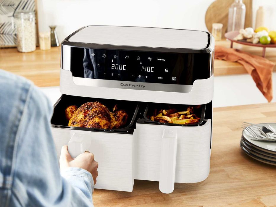 Air Fryer TEFAL DUAL EASY FRY XXL EY942HE0 Frytkownica 11L