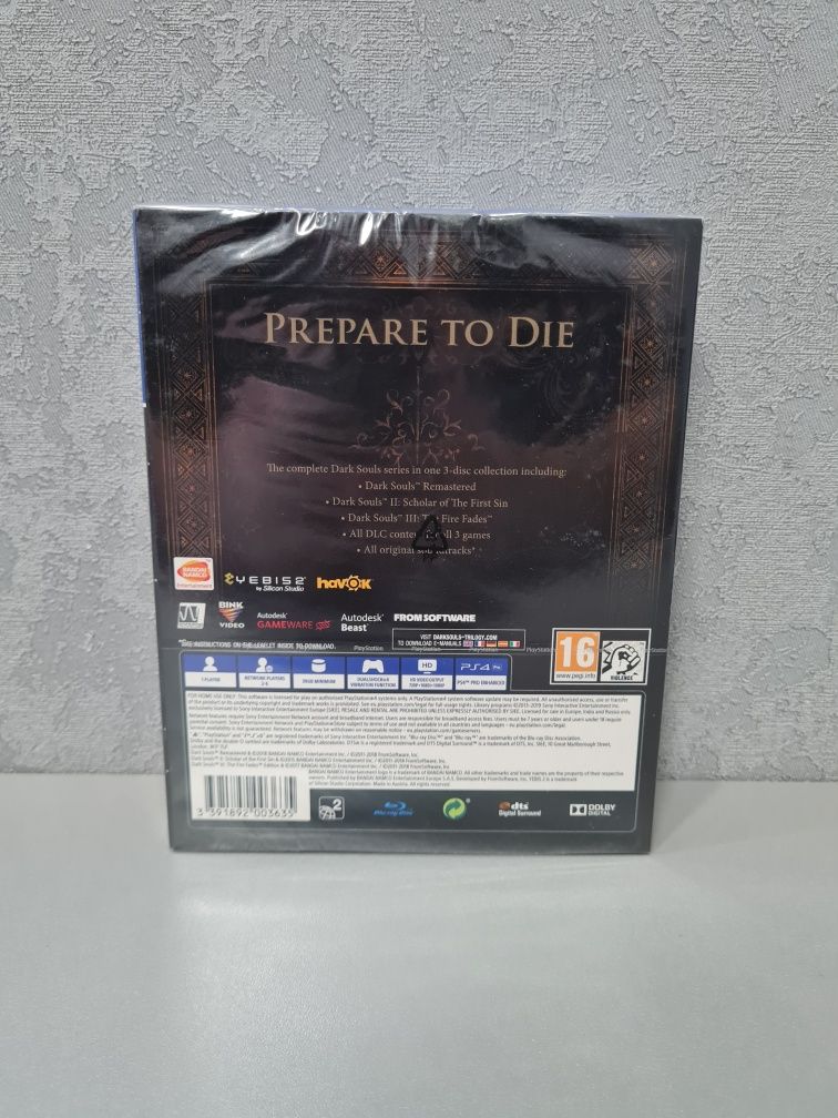 New DS Dark Souls Soul Trilogy 1 2 3 Remastered GOTY Game of the Year