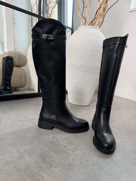 Чоботи жокейки натуральна шкіра