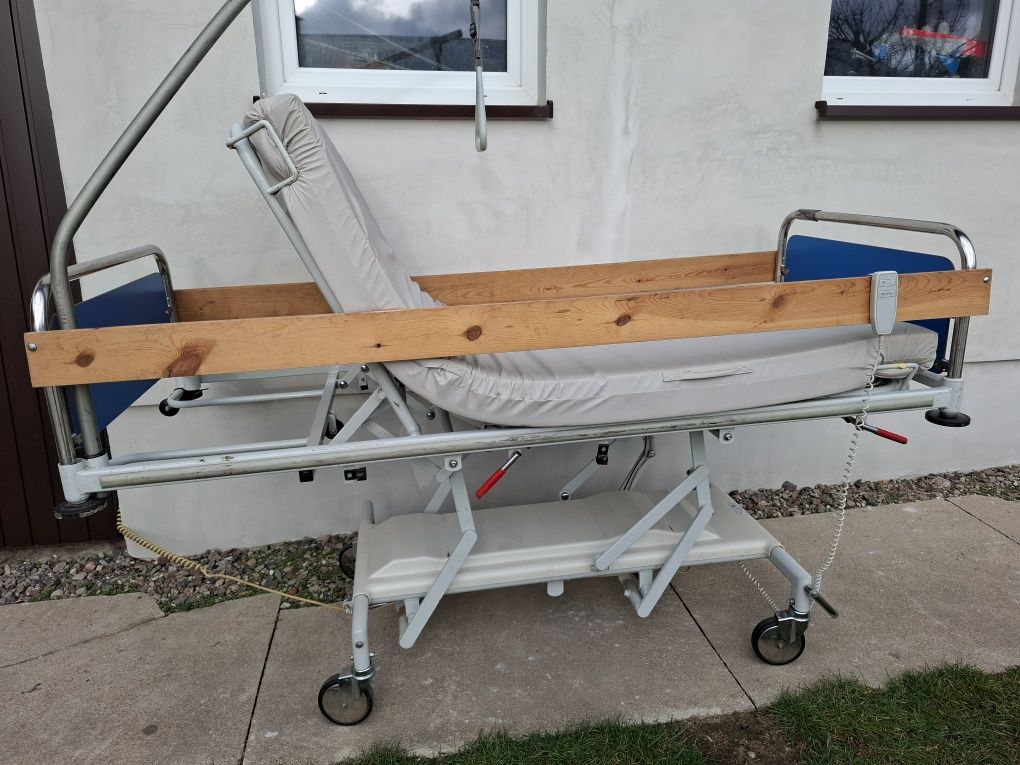 Łóżko szpitalne, Łóżko Rehabilitacyjne, Regulacja Elektryczna,Manualna