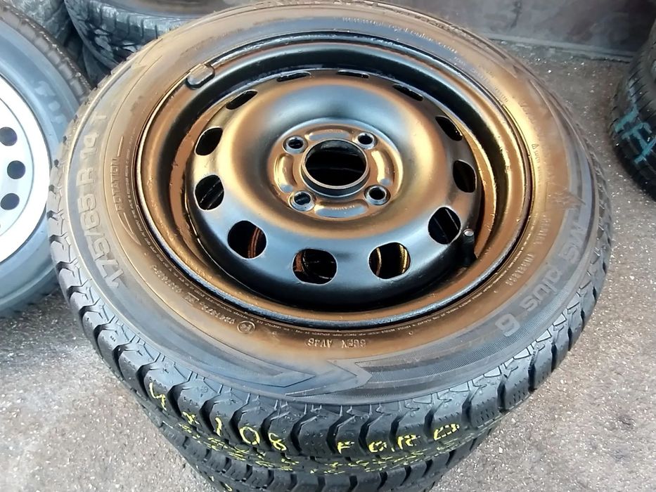 4x108 Felgi Stalowe Stal 14 Koła Zimowe Zima FORD FIESTA PUMA COURIER KA II 2 KA+ FUSION FOCUS MAZDA 2 6,5mm Legnica ALU-RAD 175/65