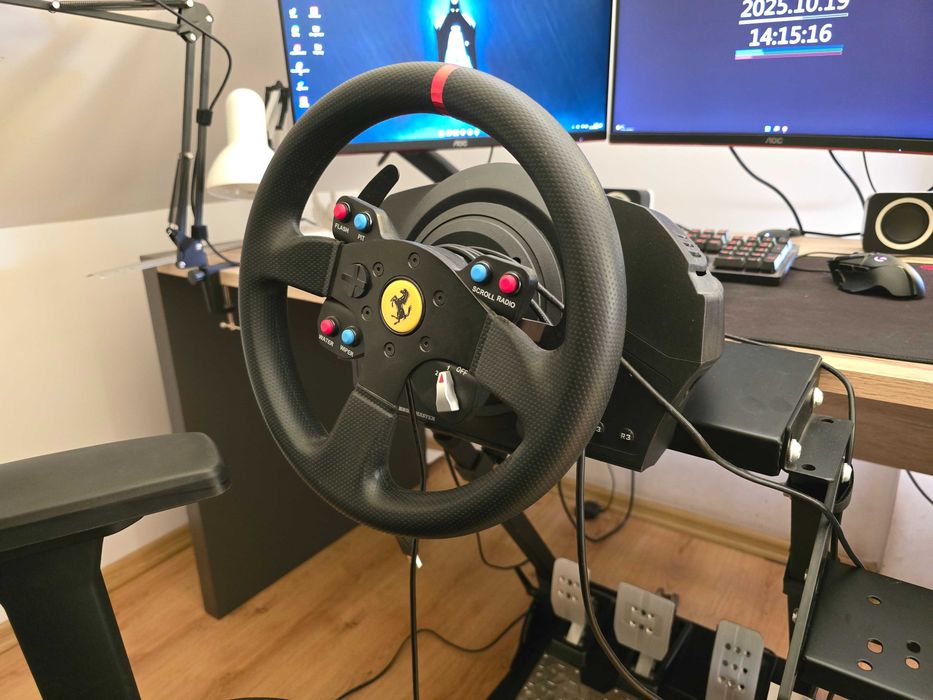 Kierownica Thrustmaster T300 Ferrari + Thrustmaster T-LCM + Stojak