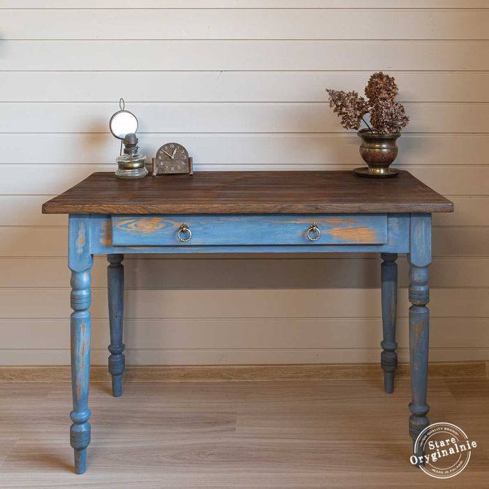 Stół/ biurko sosnowe w stylu cottage