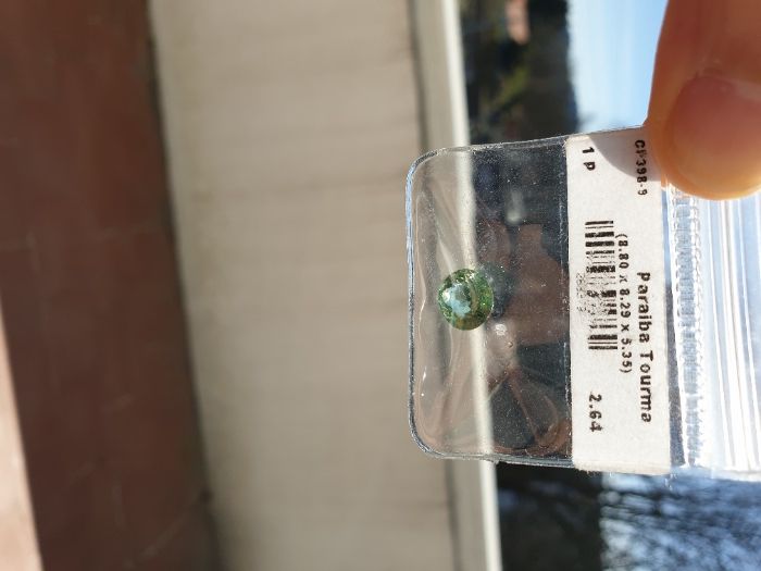 Turmalina Paraiba 2,64 Quilates Certificada