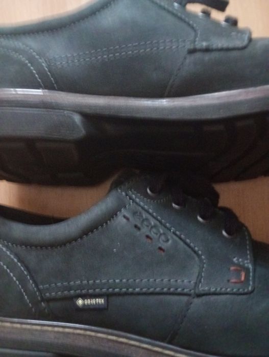ECCO Turn Męskie nubukowe półbuty derby z Gore-Tex rozmiar 45