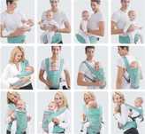 Nosidełko 8w1 ergonomiczne biodrowe Alebao 8w1 przód tył 18kg