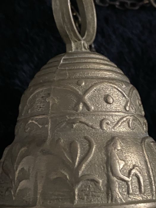 Раритетний настінний бронзовий дзінок