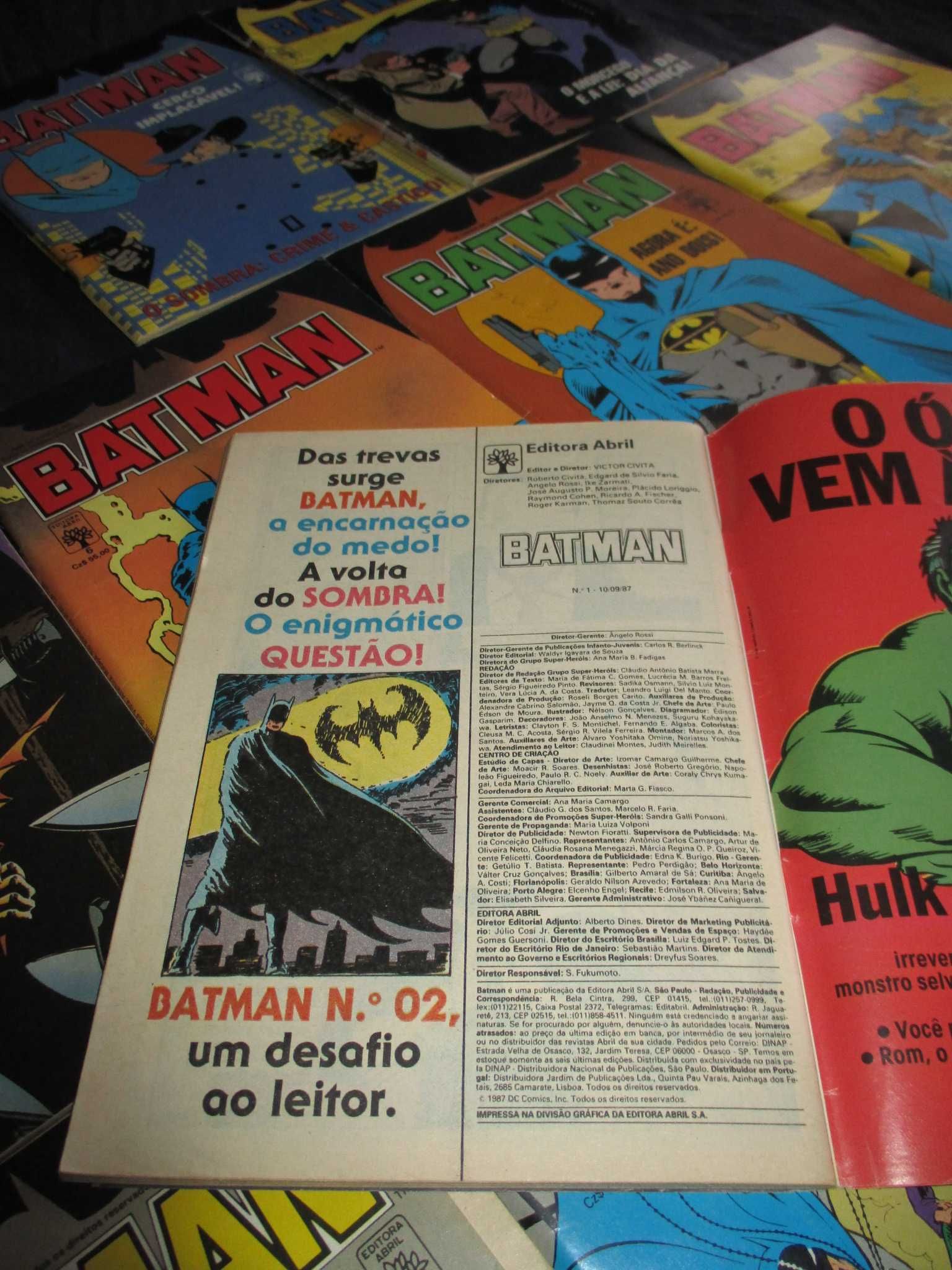 Livros BD Batman 2ª Série Abril DC Comics 1987