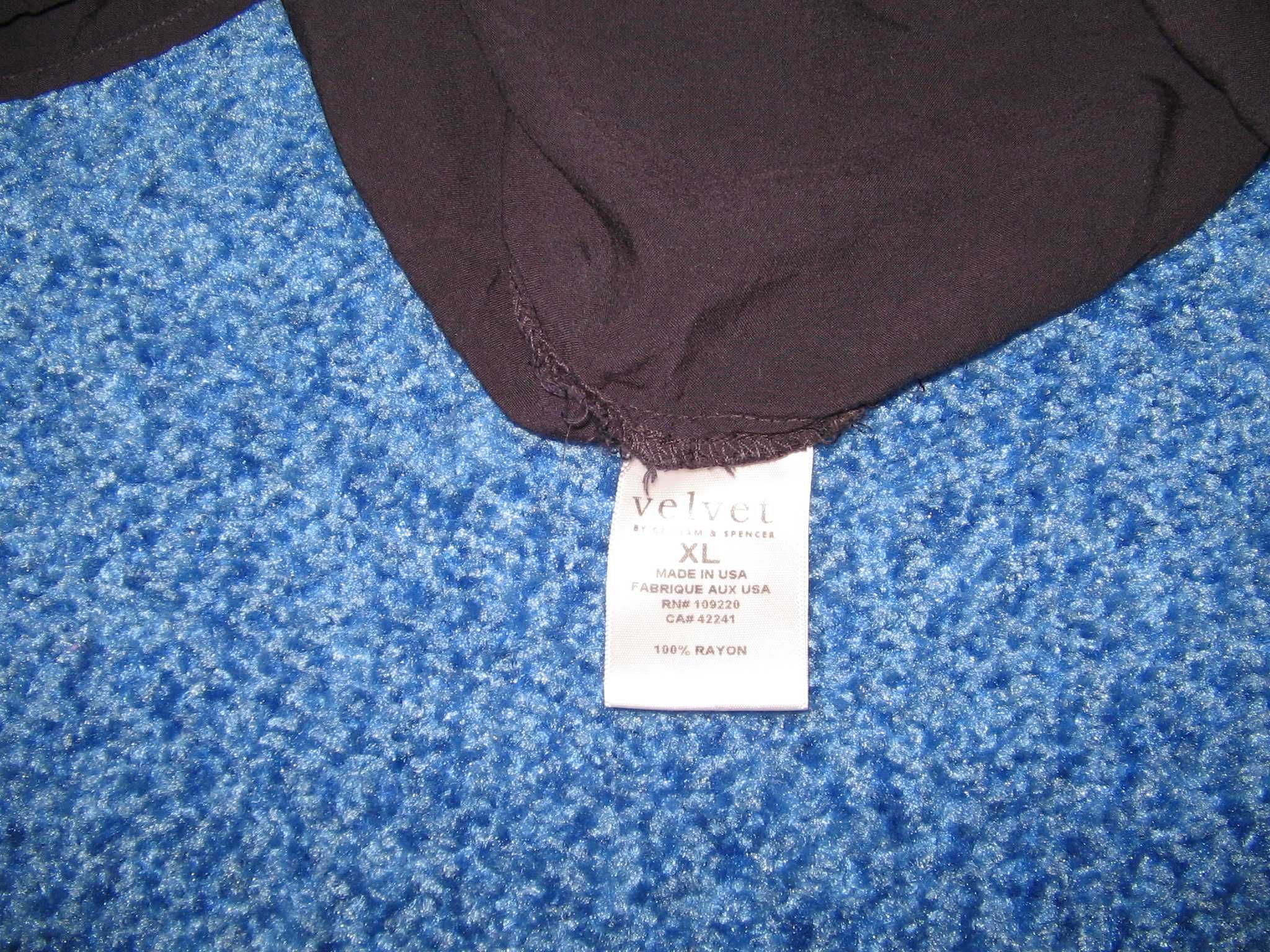 Рубашка –блузка? темно-синяя фирмы Velvet пр-ва США