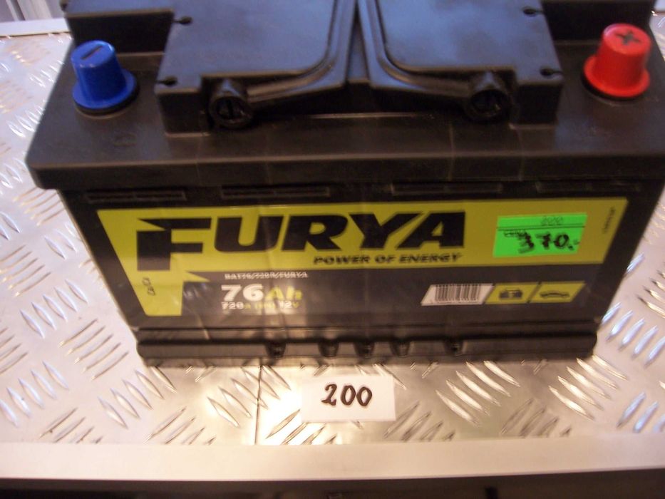 Akumulator FURYA 76Ah 720A P+278x175x190 Nowy Gwarancja FakturaParagon