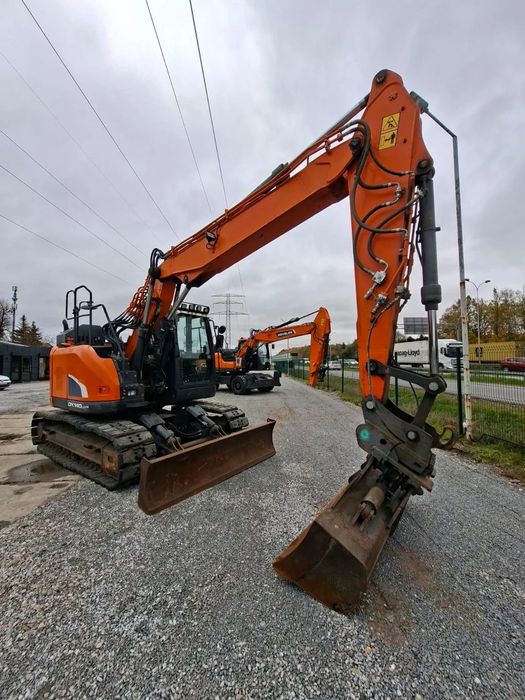 Doosan DX140LCR-5  2700 mth 259 000 netto od dealera GRAUSCH , ARTI, GUMOWE PADY, LEMIESZ