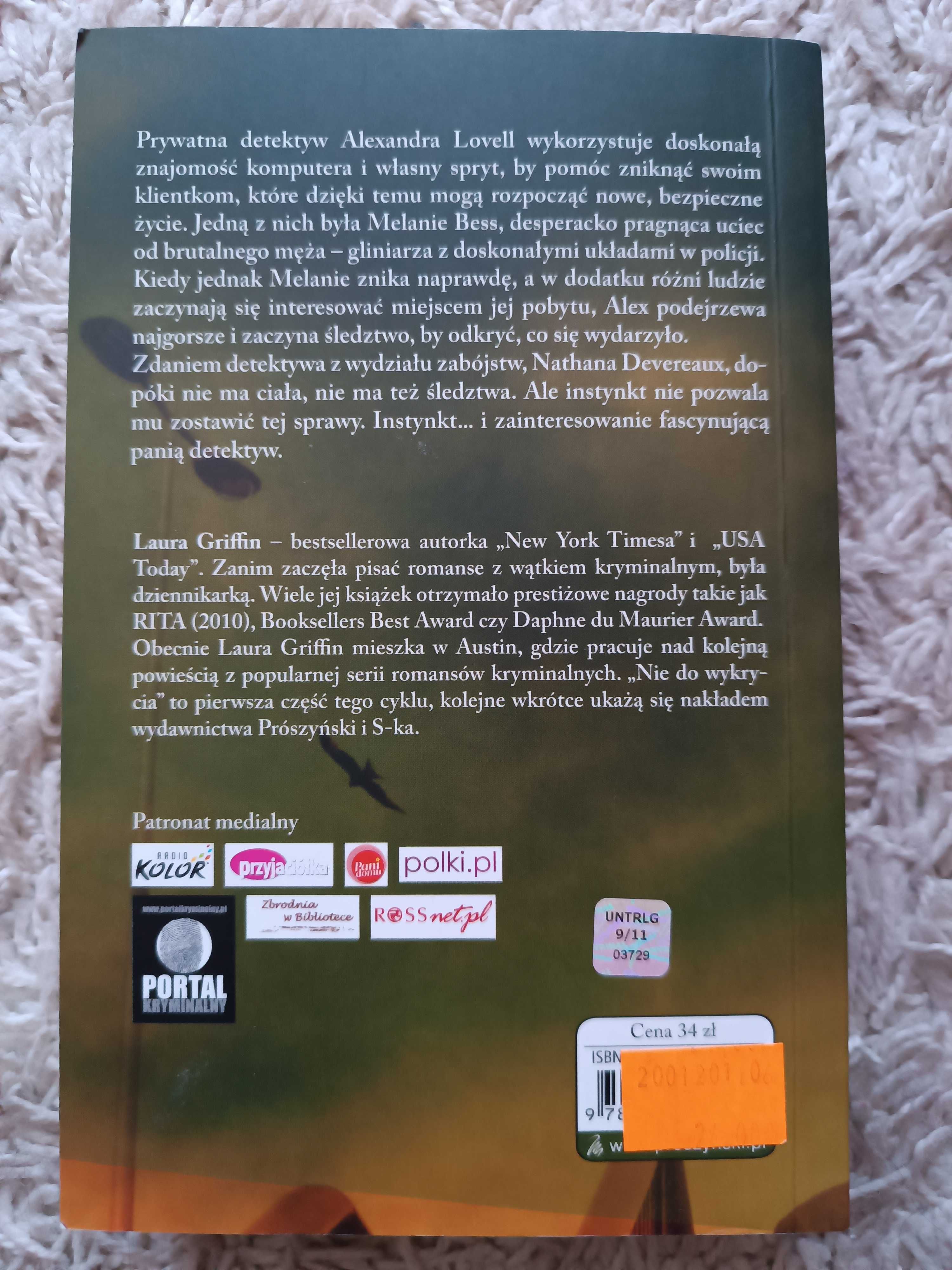 Nie do wykrycia. Laura Griffin. Kryminał, romans