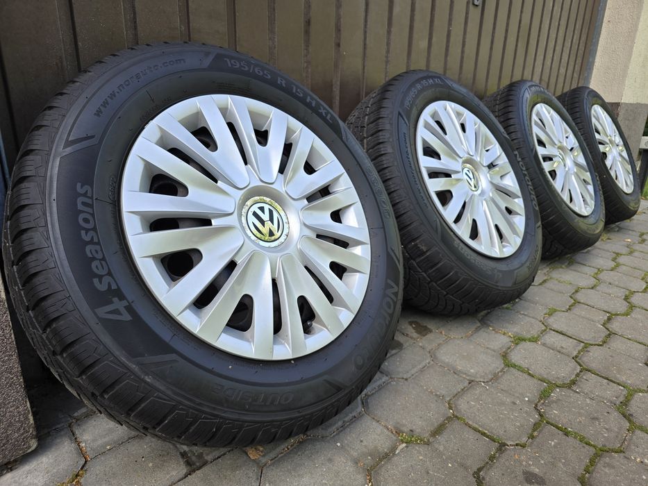 Felgi z oponami 195/65R15 VW Golf 6 5 7 5x112 Caddy Skoda Octavia A3
