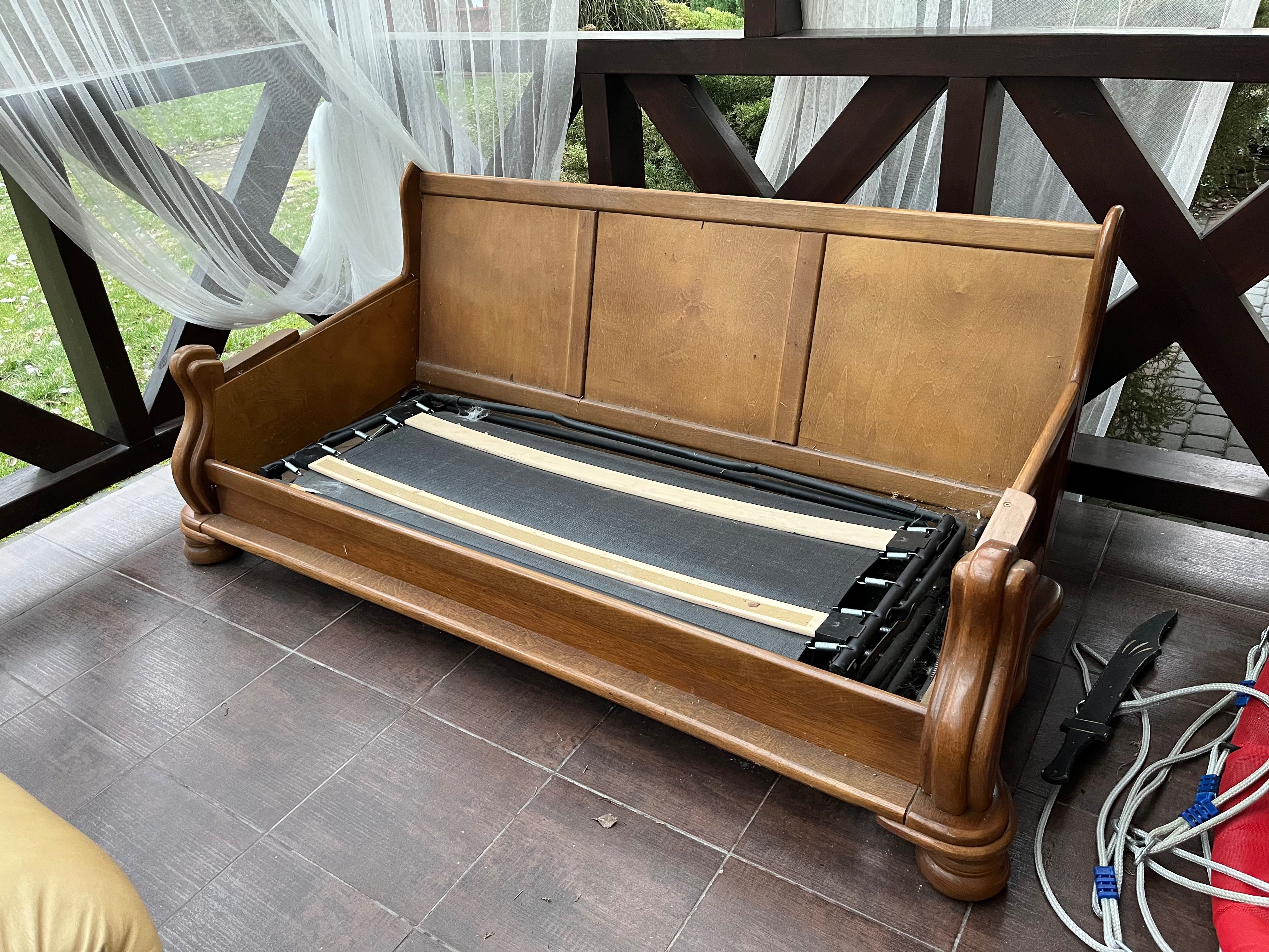 Stelaż zestaw komplet dębowy kanapa meble holenderskie drewniane fotel