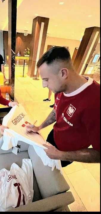Koszulka z autografem Kamil Grosicki Turbo Grosik z certyfikatem