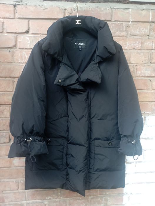 Пальто  пуффер Chanel  оригінал L,XL натуральний пух