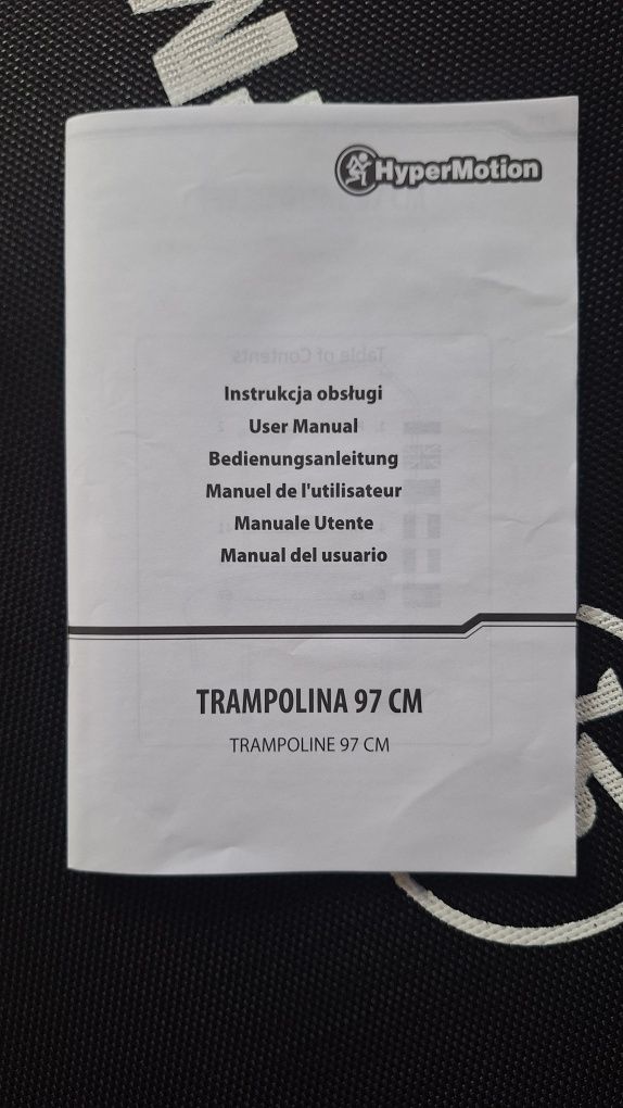 Trampolina HyperMotion dla dzieci z drążkiem 97 cm