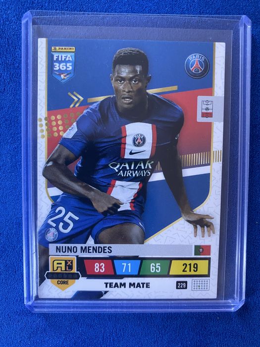 Carta Nuno Mendes 2023 Adrenalyn XL Fifa 365