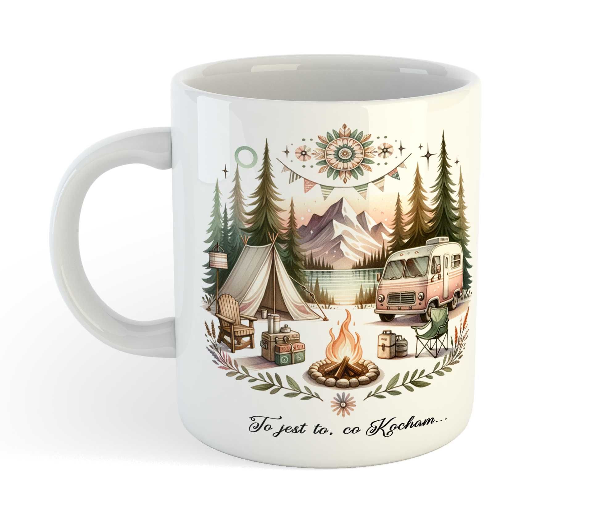 Kubek Boho kemping, namiot, kamper Super wzór!!