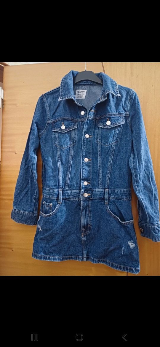 Vestido de ganga pull bear