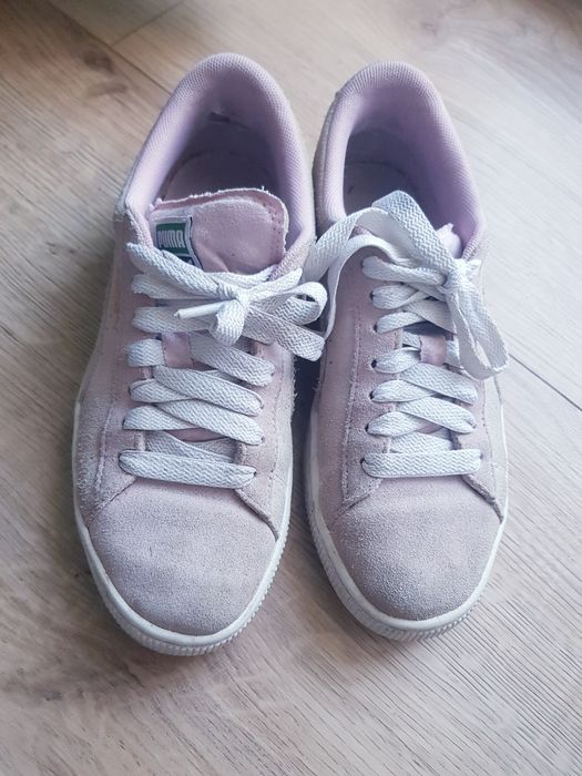 Skórzane buty sportowe damskie marki Puma rozmiar 37.