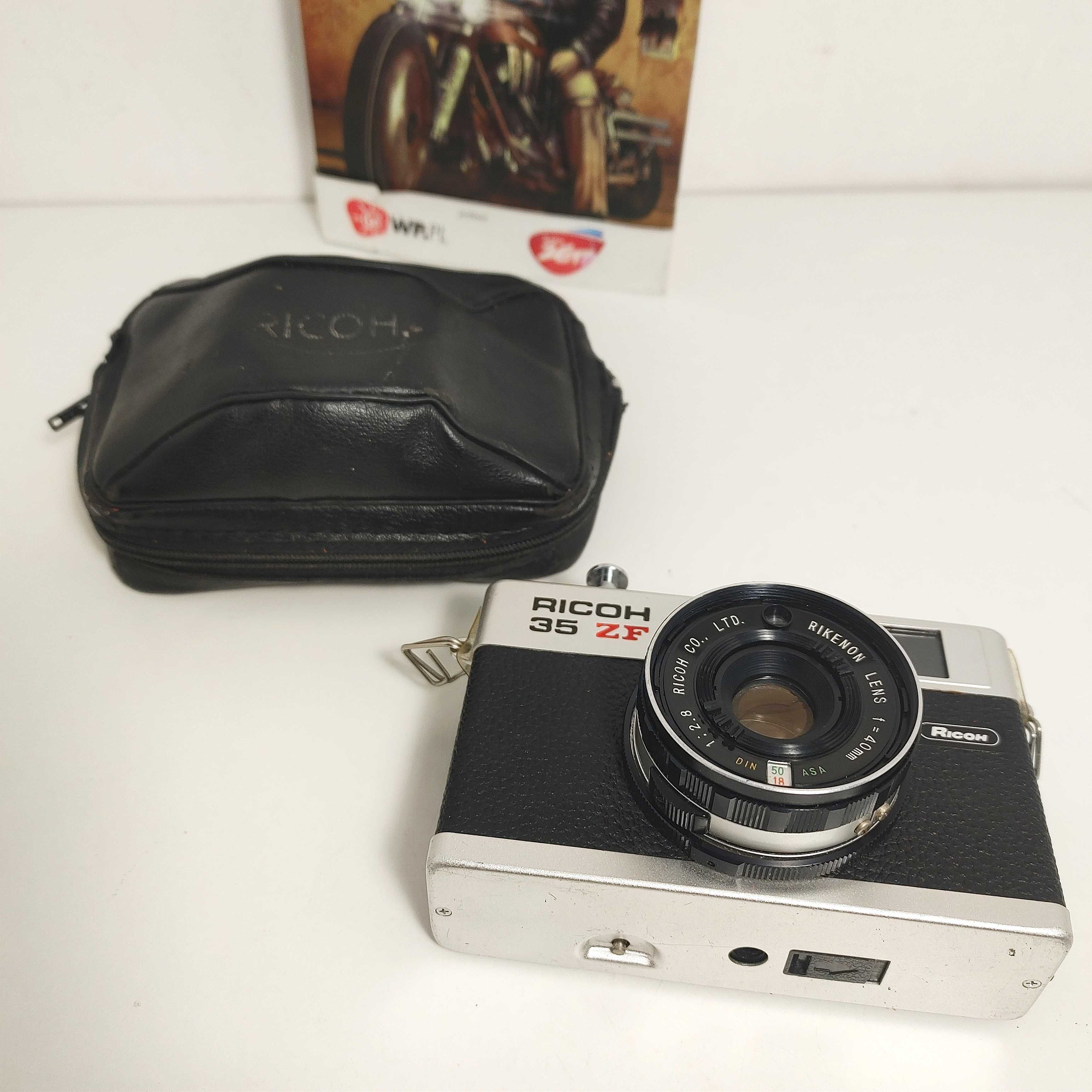 Kompaktowy aparat fotograficzny z 1976 roku RICOH 35 ZF Obiektyw 40 mm