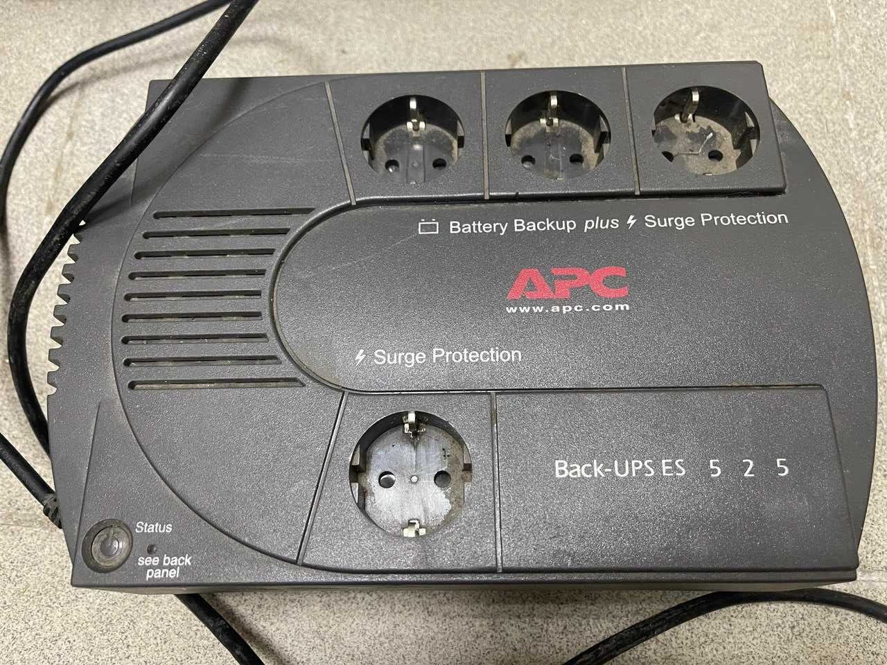 ДБЖ Безперебійник UPS 525 VA / ВА APC Back-UPS ES BE525-RS