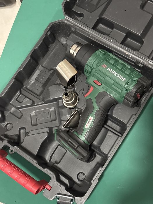 Pistola de ar quente 20v parkside (sem bateria)