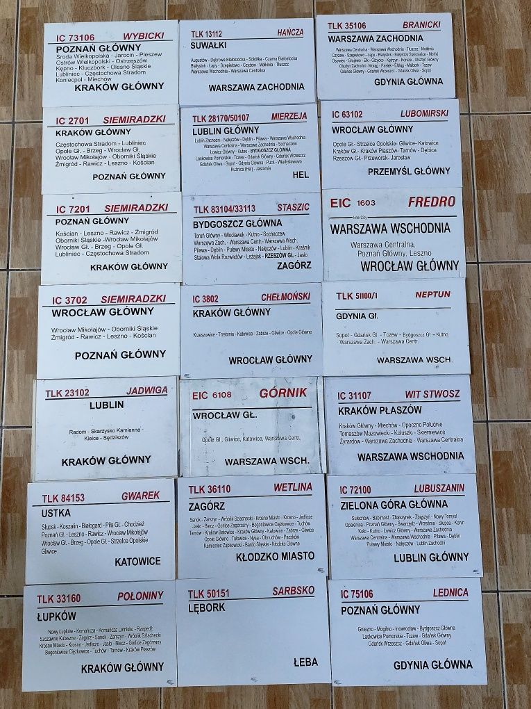 Tablica kierunkowa PKP Intercity